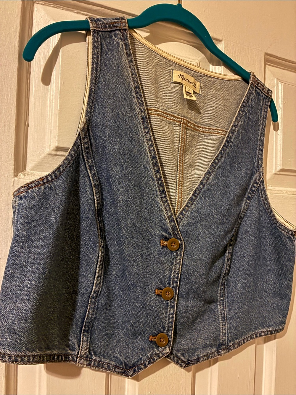 Madewell denim vest size 12